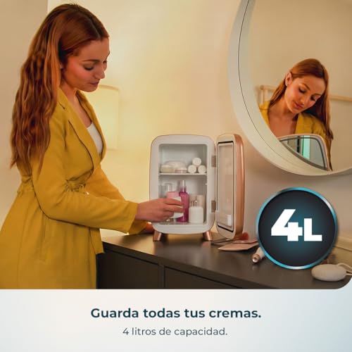 Thumbnail 2 de Cecotec CoolingBeauty 4000 Mirror Rose, nevera cosmética de 4 L con espejo LED