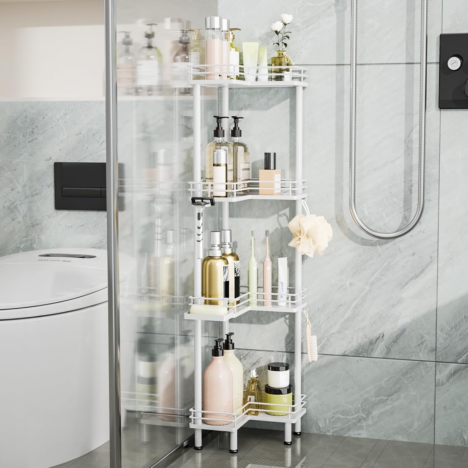 Thumbnail 3 de Consumest Corner Shower Caddy 4-Tier shower organizer
