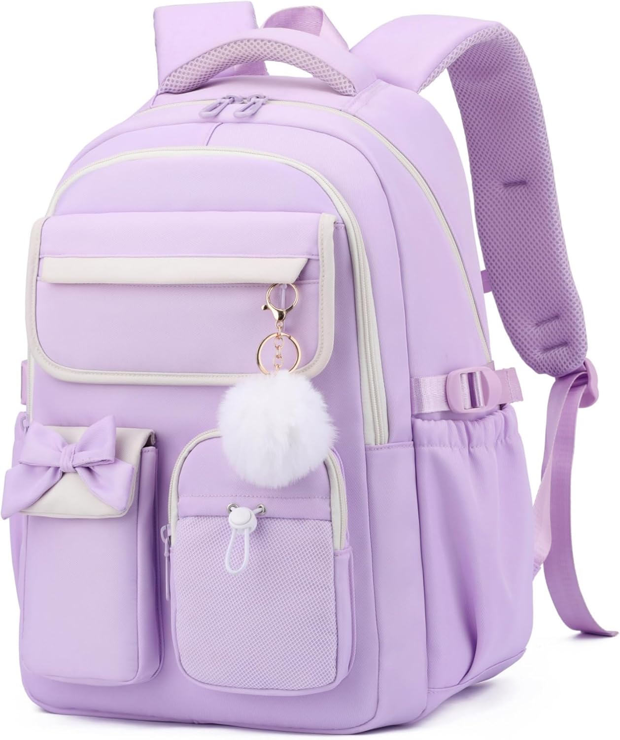 Detalle de Bansusu Kids Backpack for Girls: A Well-Organised Lightweight School Bag