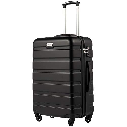 Detalle de COOLIFE Valise cabine 56 cm, 38 L, coque PC+ABS, roulettes 360° et cadenas TSA