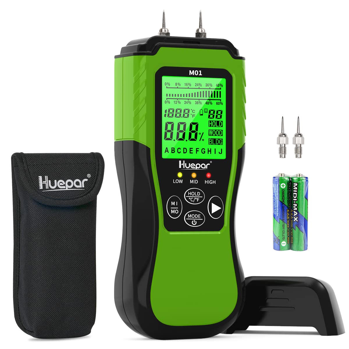 Huepar M01 Humidímetro digital 6-60%