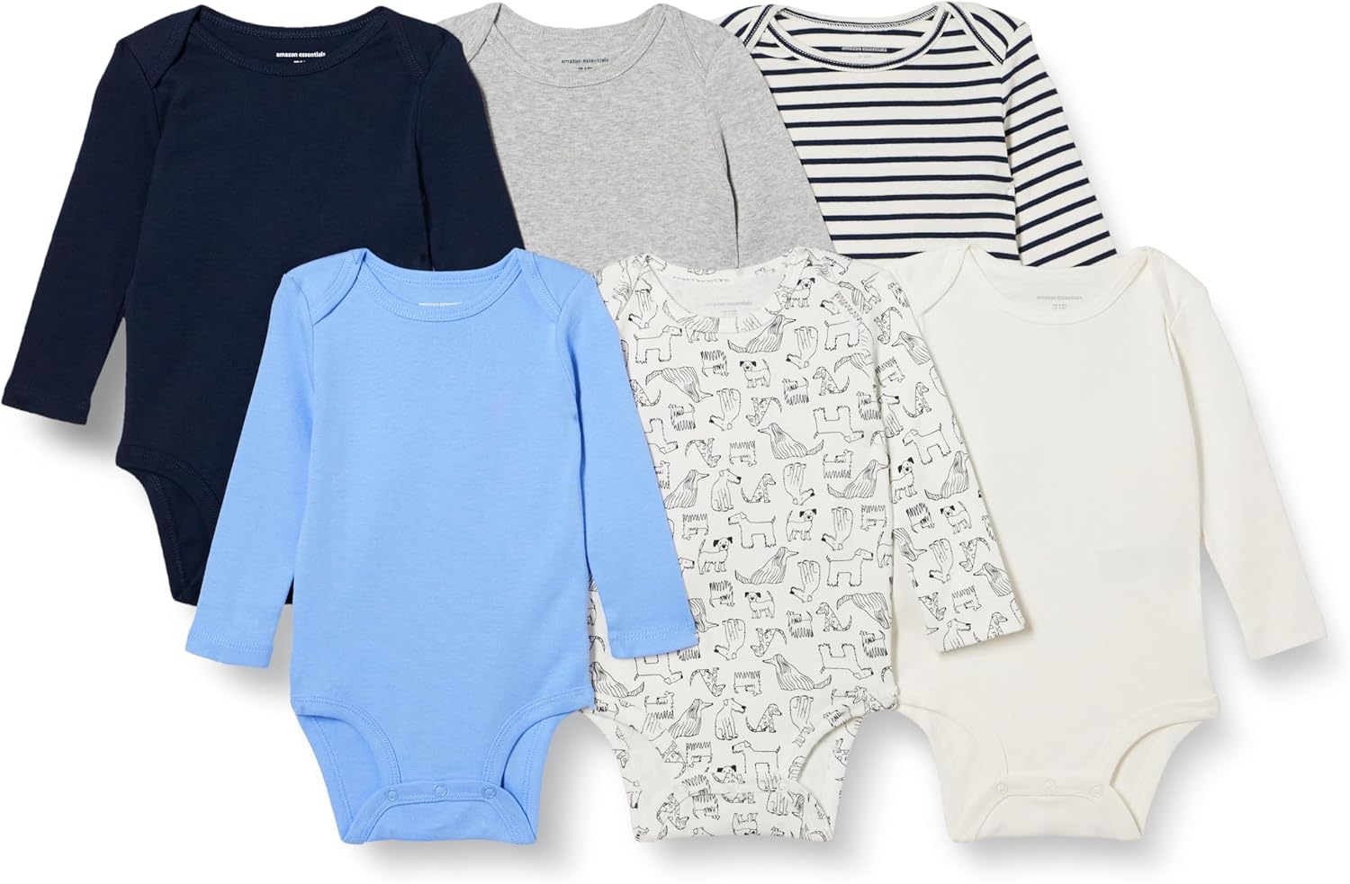 Thumbnail 6 de Amazon Essentials Unisex Babies' Long-Sleeve Cotton Vests, Pack of 6