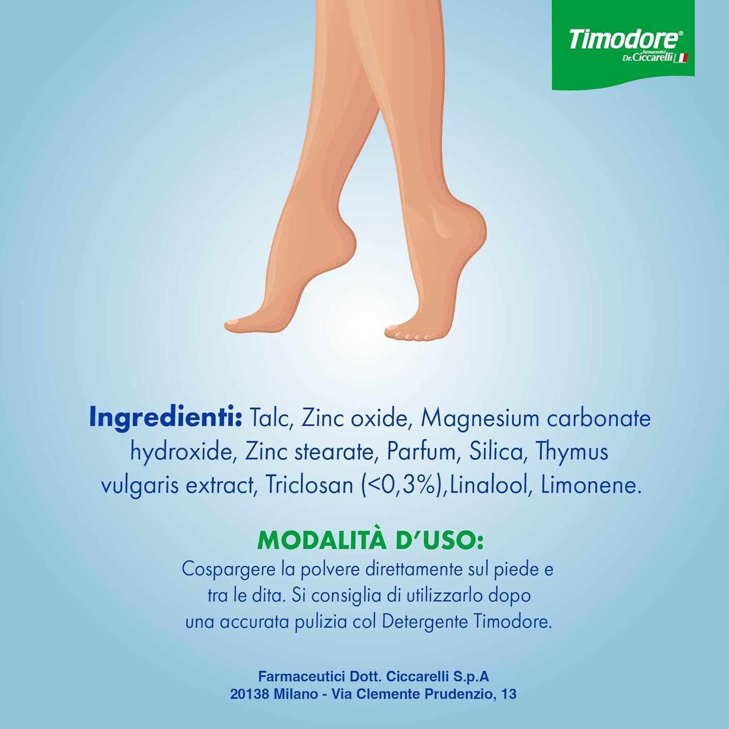 Thumbnail 3 de Timodore Polvere Deodorante 250 g: azione assorbente e antisudore per piedi e calzature