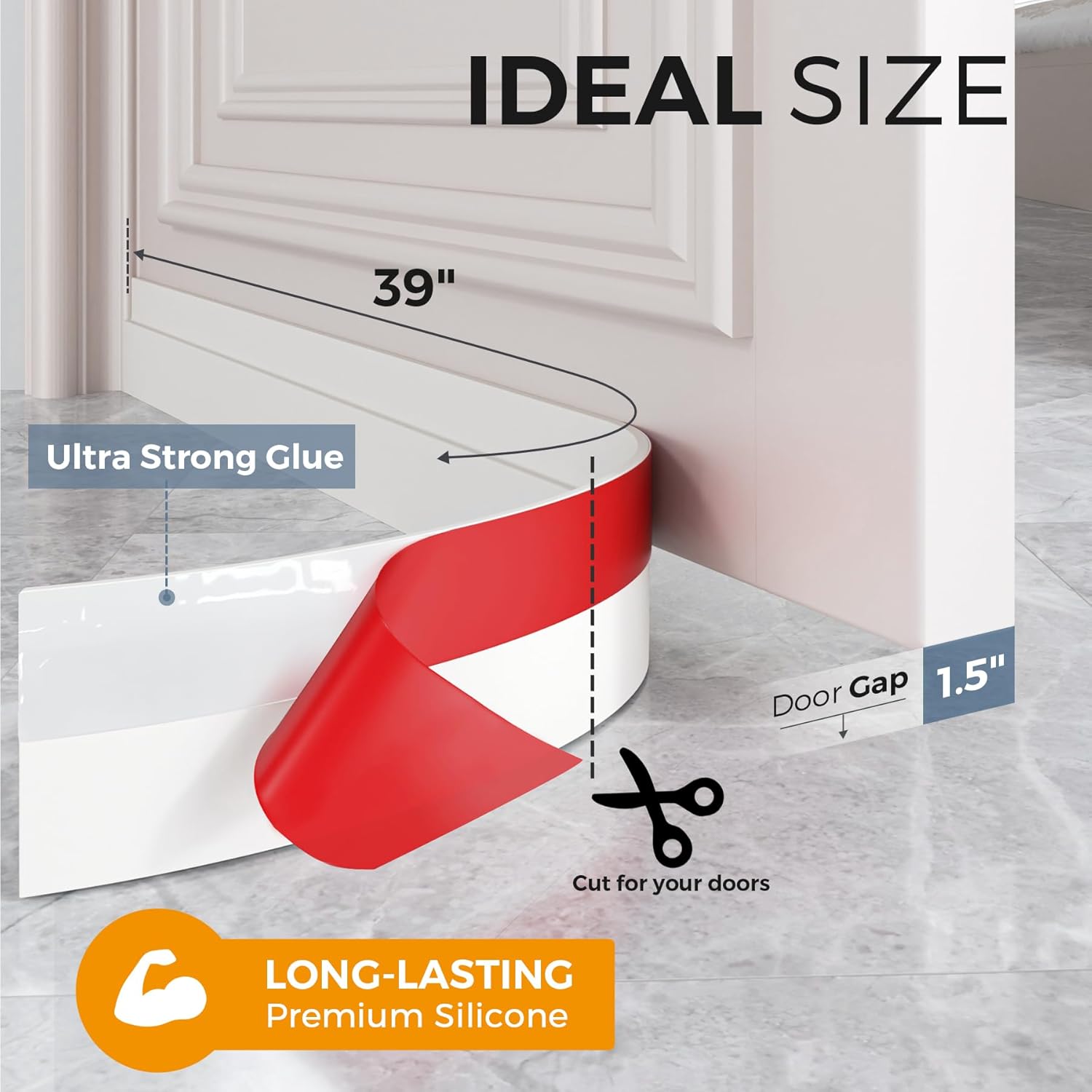 Detalle 2 de GroTheory 2 Pack Door Draft Stopper 2" x 39