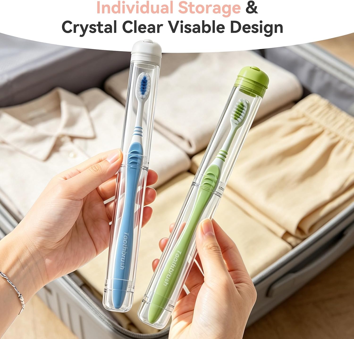 Detalle 2 de MOPMS Toothbrush Travel Case 3-Pack