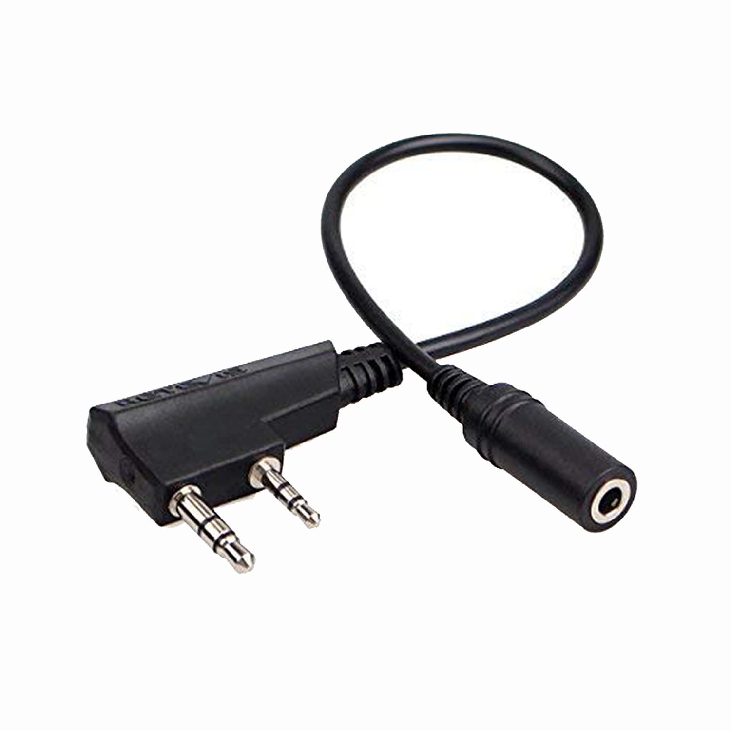 Detalle de Retevis TCK01 cavo di trasferimento con auricolare 2 pin Kenwood ↔ jack 3,5 mm per walkie talkie compatibili
