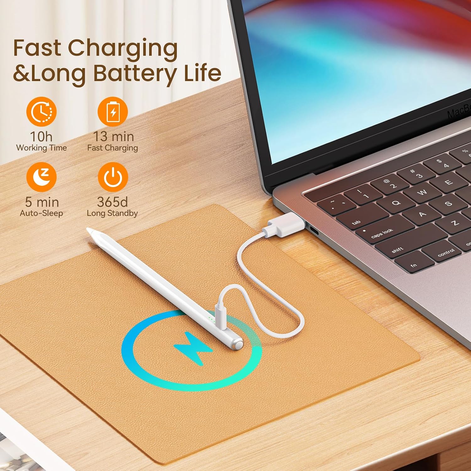 Detalle de HSTT Pencil for iPad 2X fast charging stylus