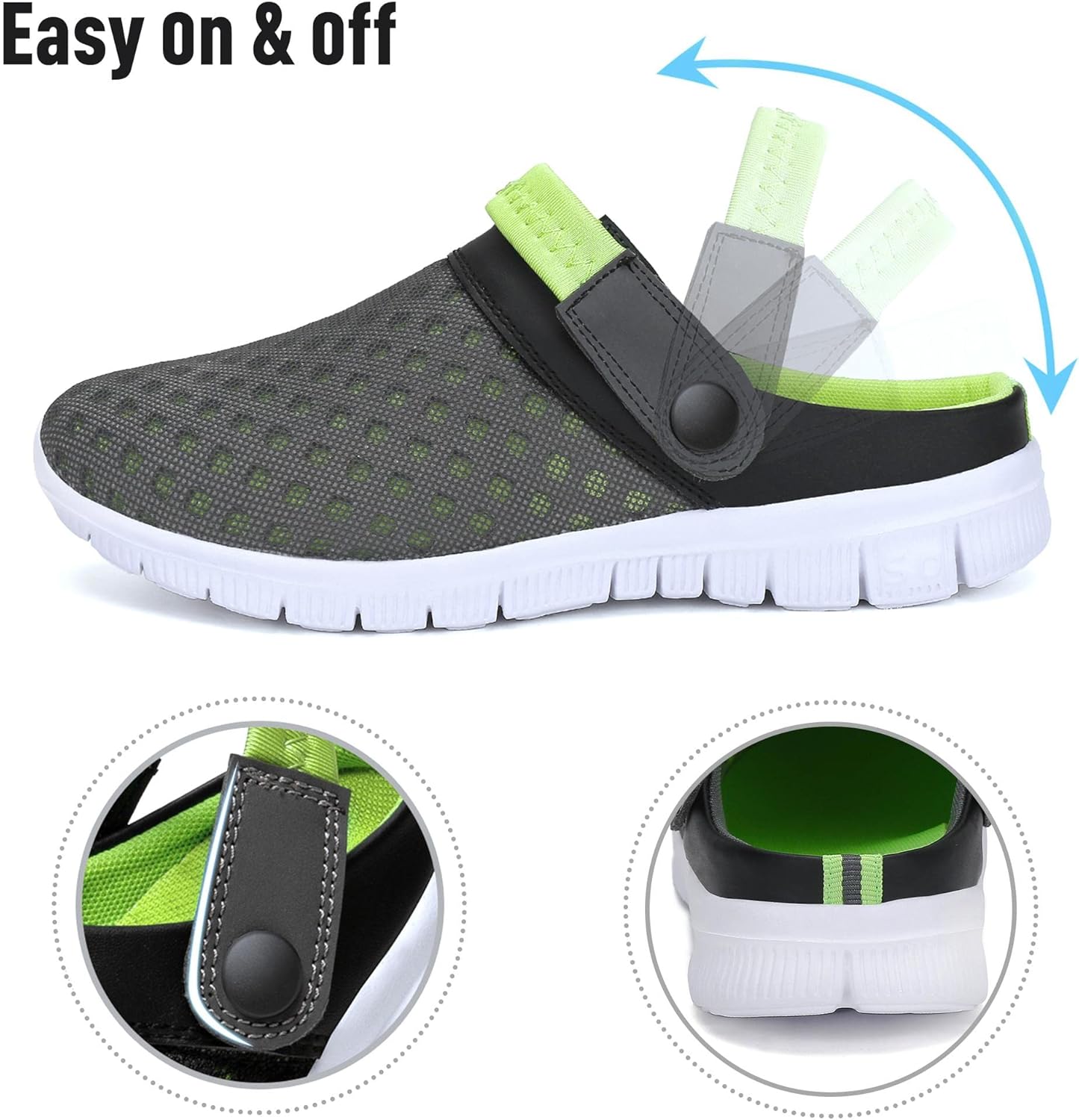 Thumbnail 5 de SAGUARO Sommer Clogs Herren – Leichte, rutschfeste Sandalen für Haus und Garten Gr.36–48