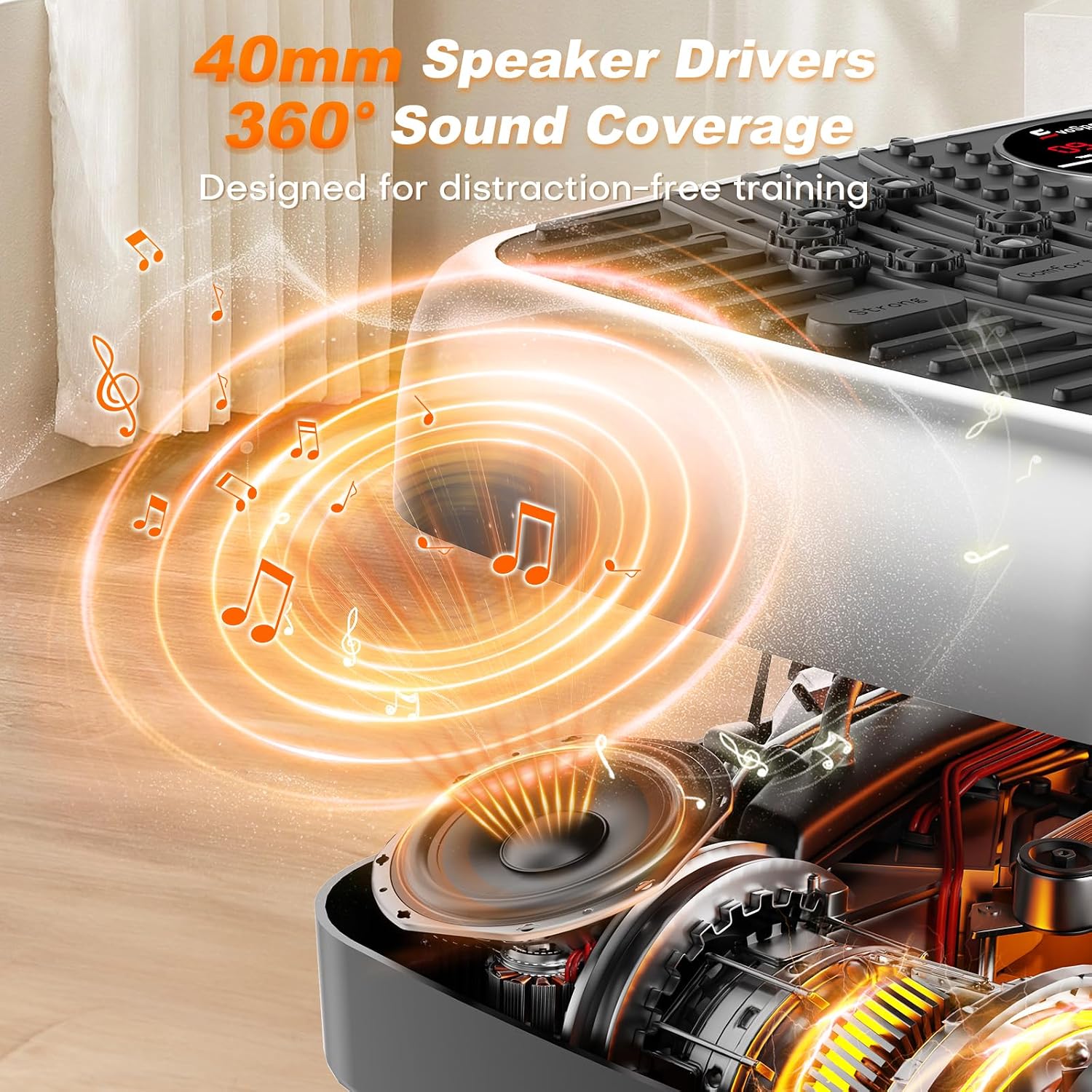 Thumbnail 6 de EvoSpark JTF017D-B Vibration Plate with Dual Motors and Remote Control