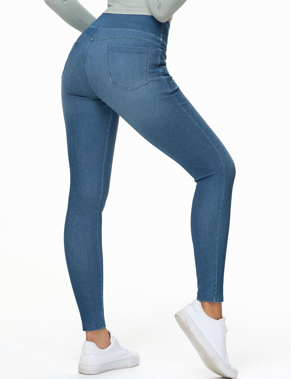 Detalle 2 de THE GYM PEOPLE Jeggings taille haute femme