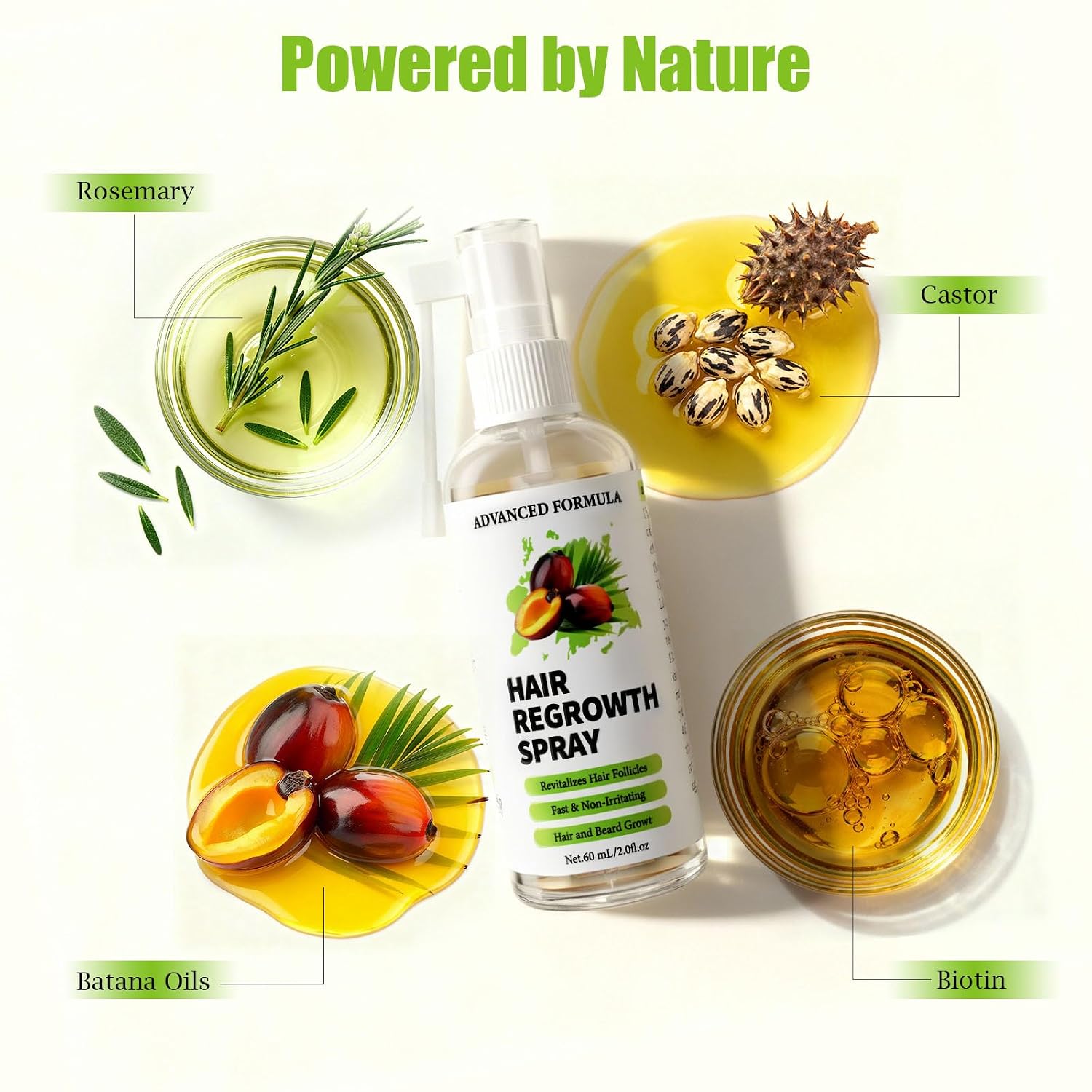 Detalle 2 de VIVEY Haarwachstum Spray mit 60 ml