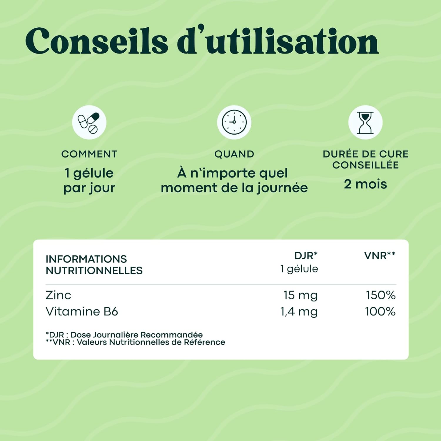 Thumbnail 4 de Zinc Bisglycinate + vitamine B6 Essentials by Novoma (60 gélules végétales) – cure de 2 mois