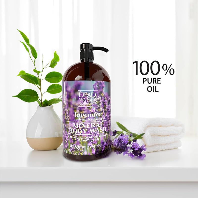Thumbnail 2 de Dead Sea Collection Lavender Body Wash: Pure Dead Sea Minerals + Lavender Oil (Pack of 2, 67.6 fl oz)