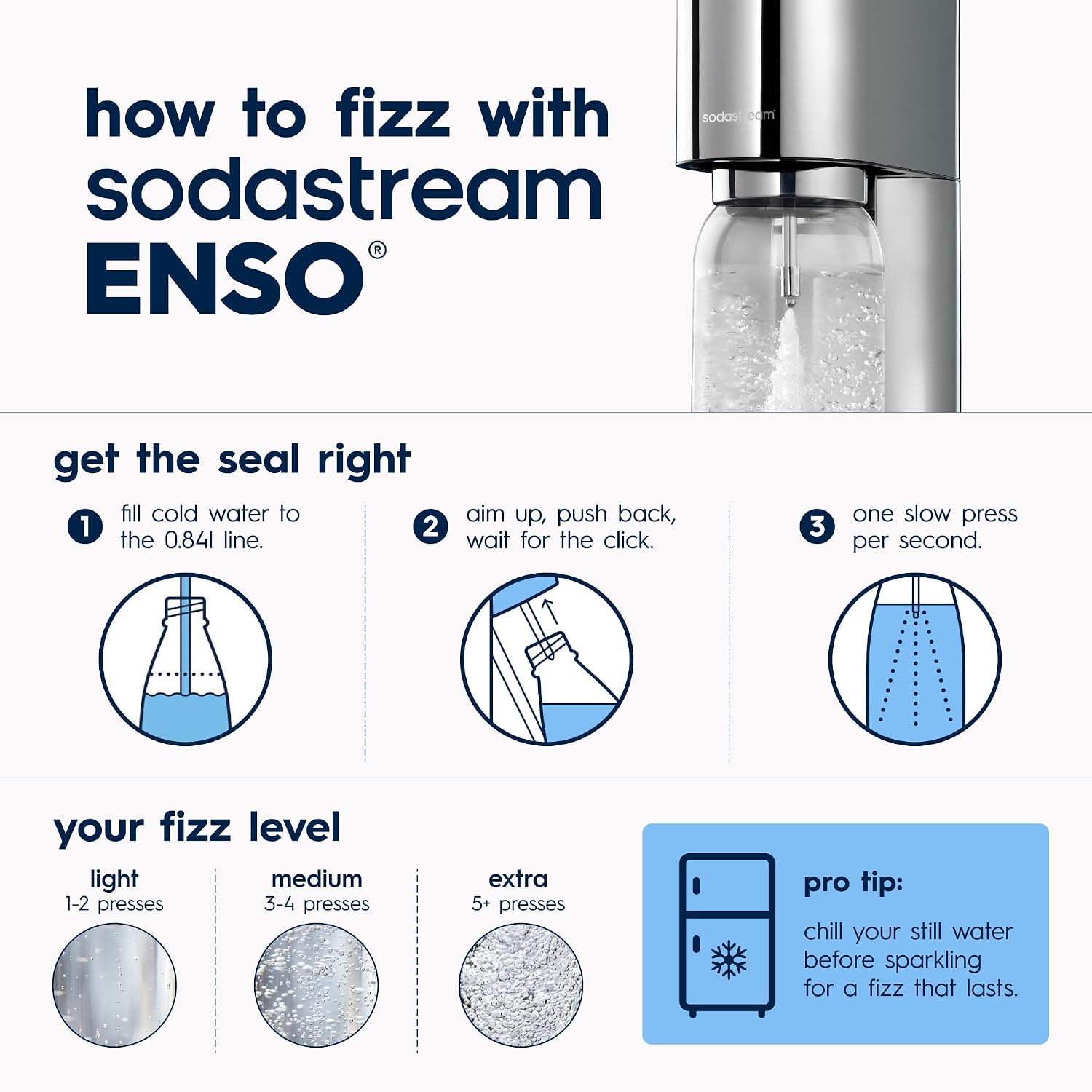 Detalle 2 de SodaStream Sparkling Water Maker, Stainless Steel