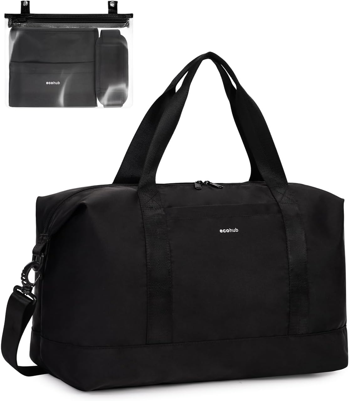 ECOHUB Easyjet bagaglio a mano 45x36x20 da 30L con tasca impermeabile rimovibile (borsone pieghevole)