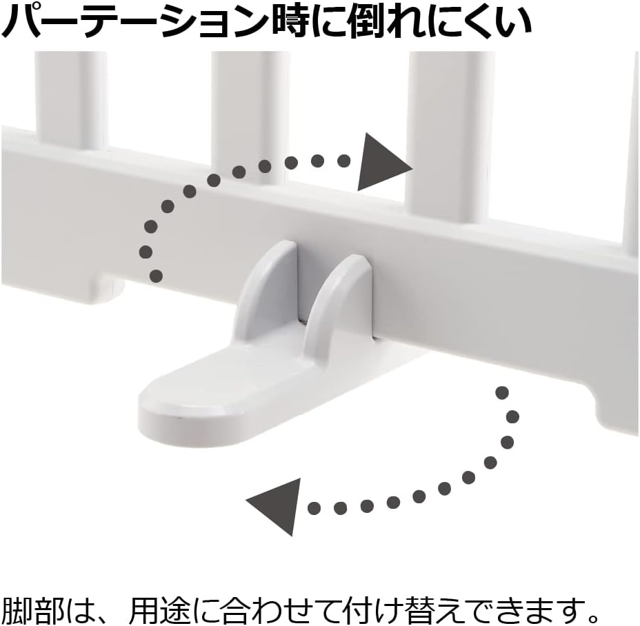 Detalle de リッチェル ベビーサークル 6枚セット|パーテーション対応・ライトグレー・高さ60cm