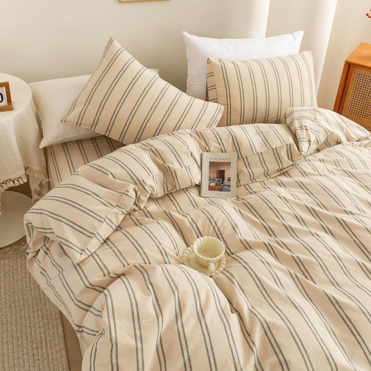 Thumbnail 5 de ECOCOTT Duvet Cover King Size 100% Cotton Bedding