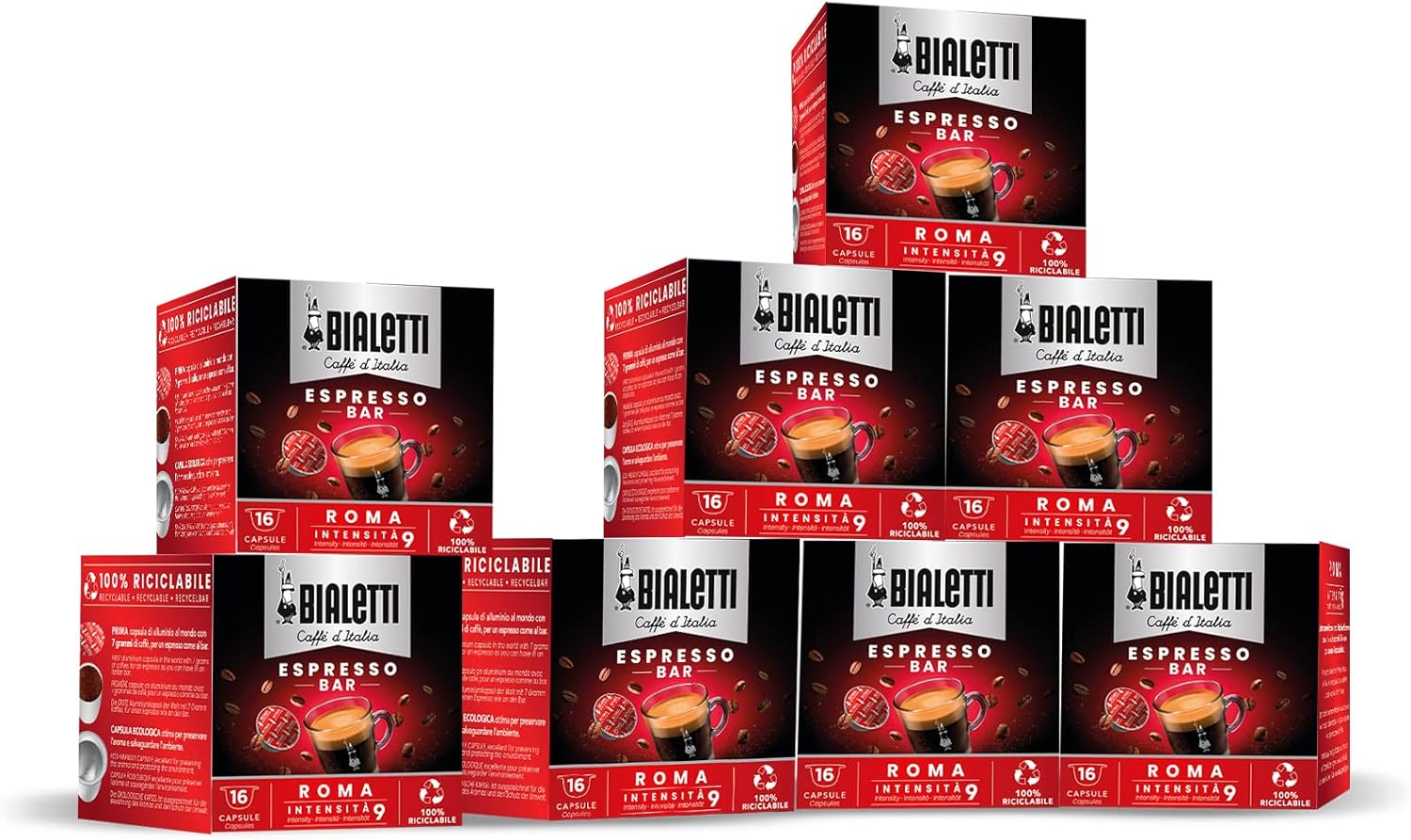 Thumbnail 6 de Bialetti Caffè d'Italia Decaffeinato – Multipack 128 Capsule (8x16)