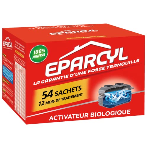 Detalle de Eparcyl Traitement Fosse Septique 12 Mois – 54 Sachets, Action Immédiate