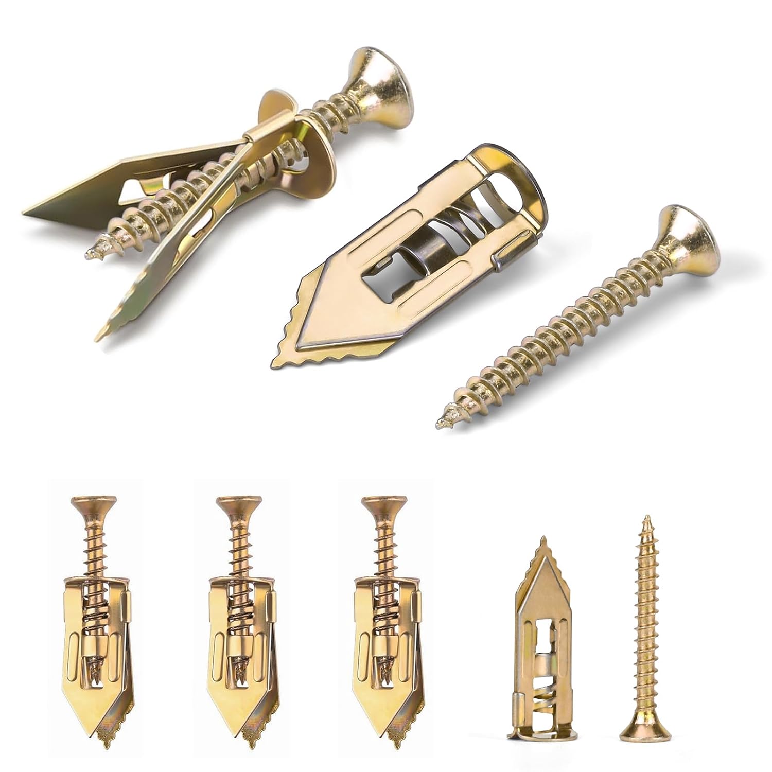 Detalle de Vmuter Drywall Anchors, Zinc-Plated Steel