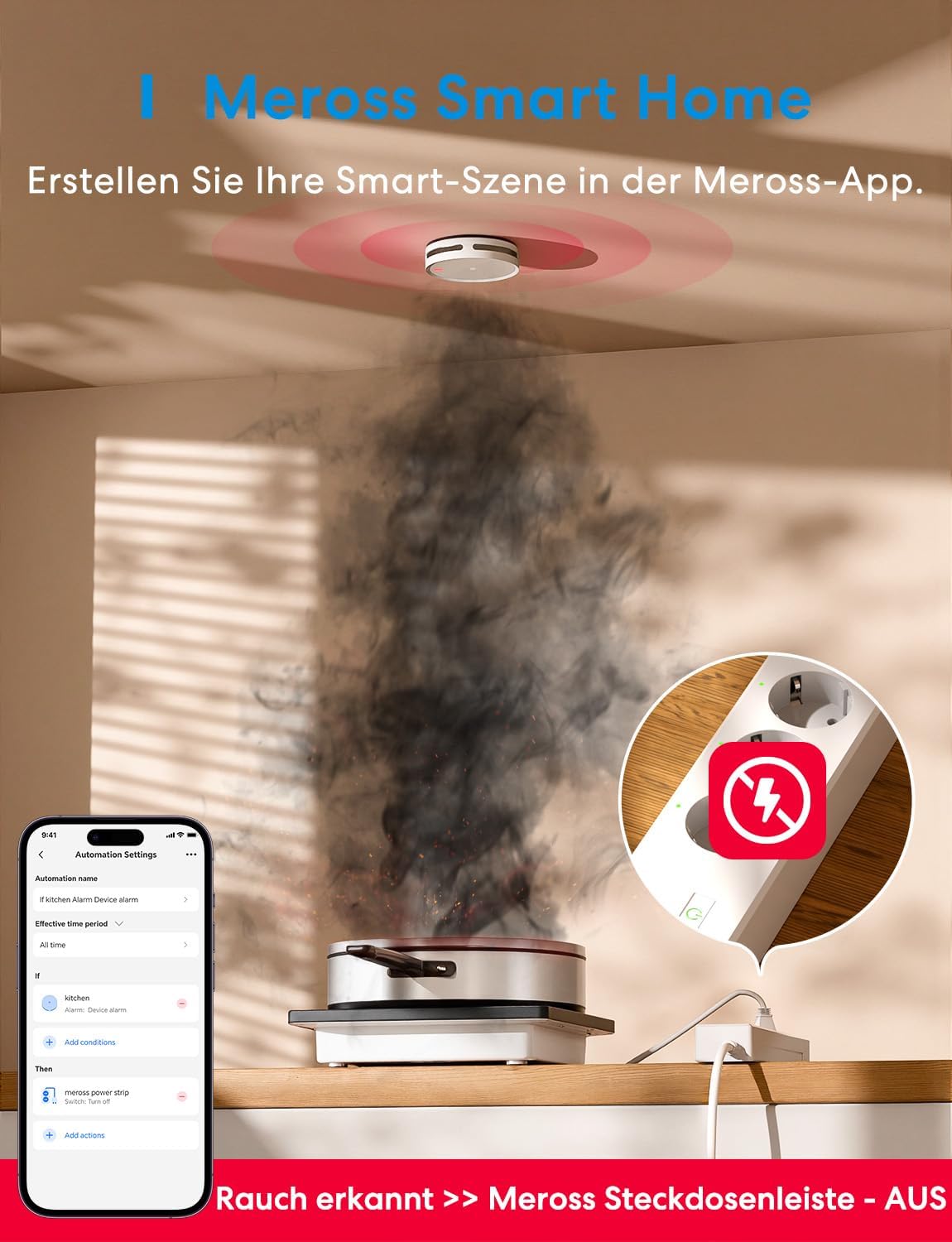 Thumbnail 4 de Meross Smart Rauchmelder 3,3 cm đ