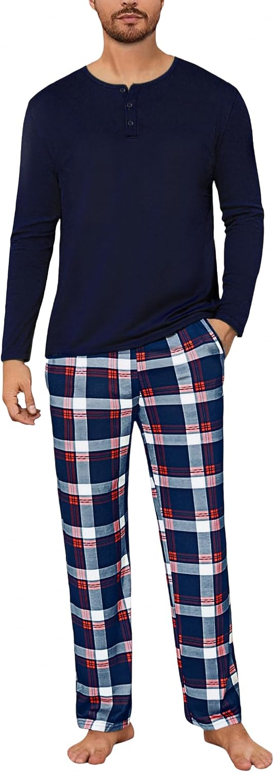 Detalle 2 de Uniexcosm Pigiama Uomo Lungo Cotone 95%