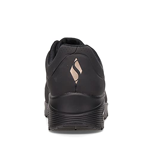 Thumbnail 4 de Skechers Damen Uno Stand On Air Weit Trainers – Schwarz Durabuck Mesh, Weit 38 EU