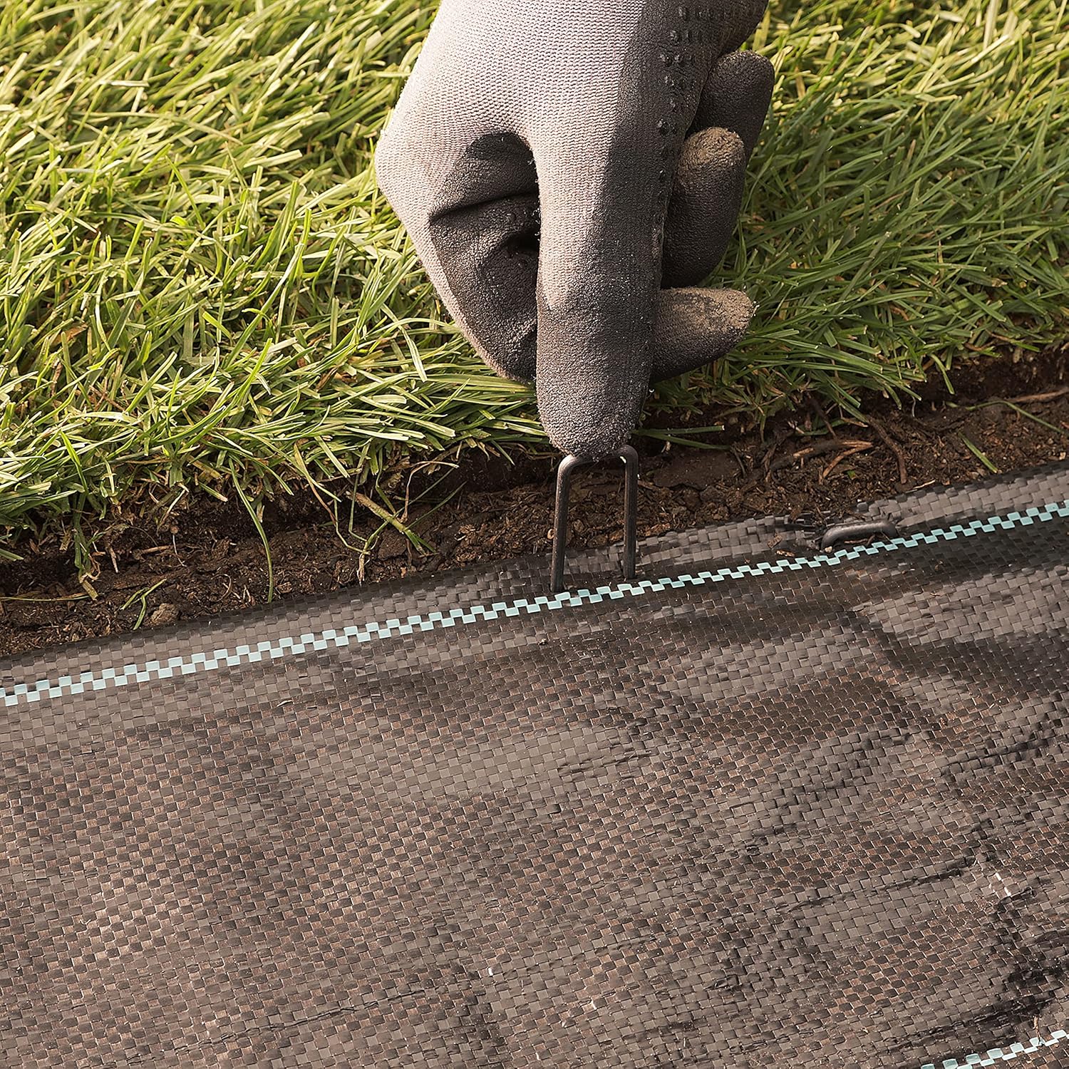 Detalle de GardenMate 300 Erdanker – 100 mm lang, 13 mm breit, Ø 2,9 mm, unverzinkter Stahl
