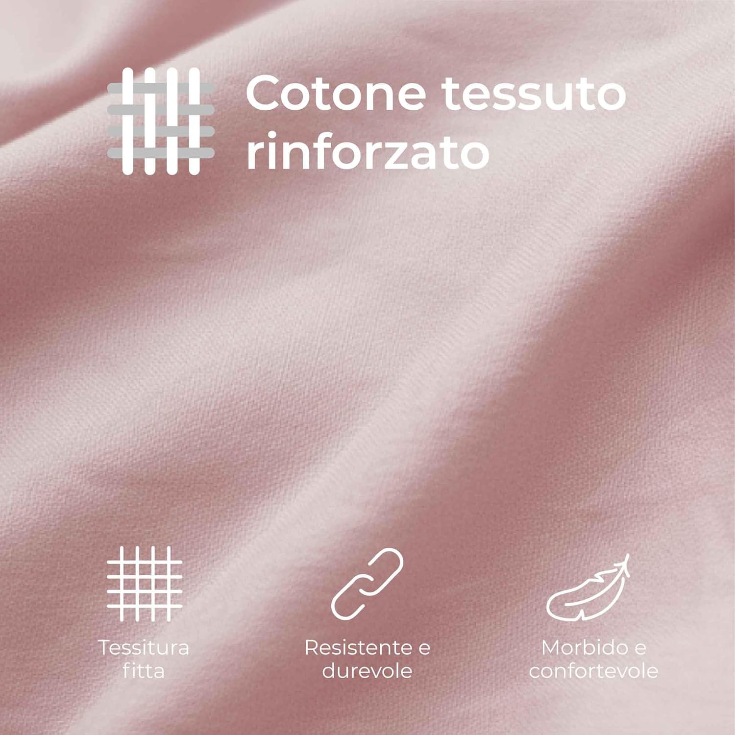 Detalle de Federe 40x145 Cotone Rinforzato (Set da 2) - Rosa | Dreamzie