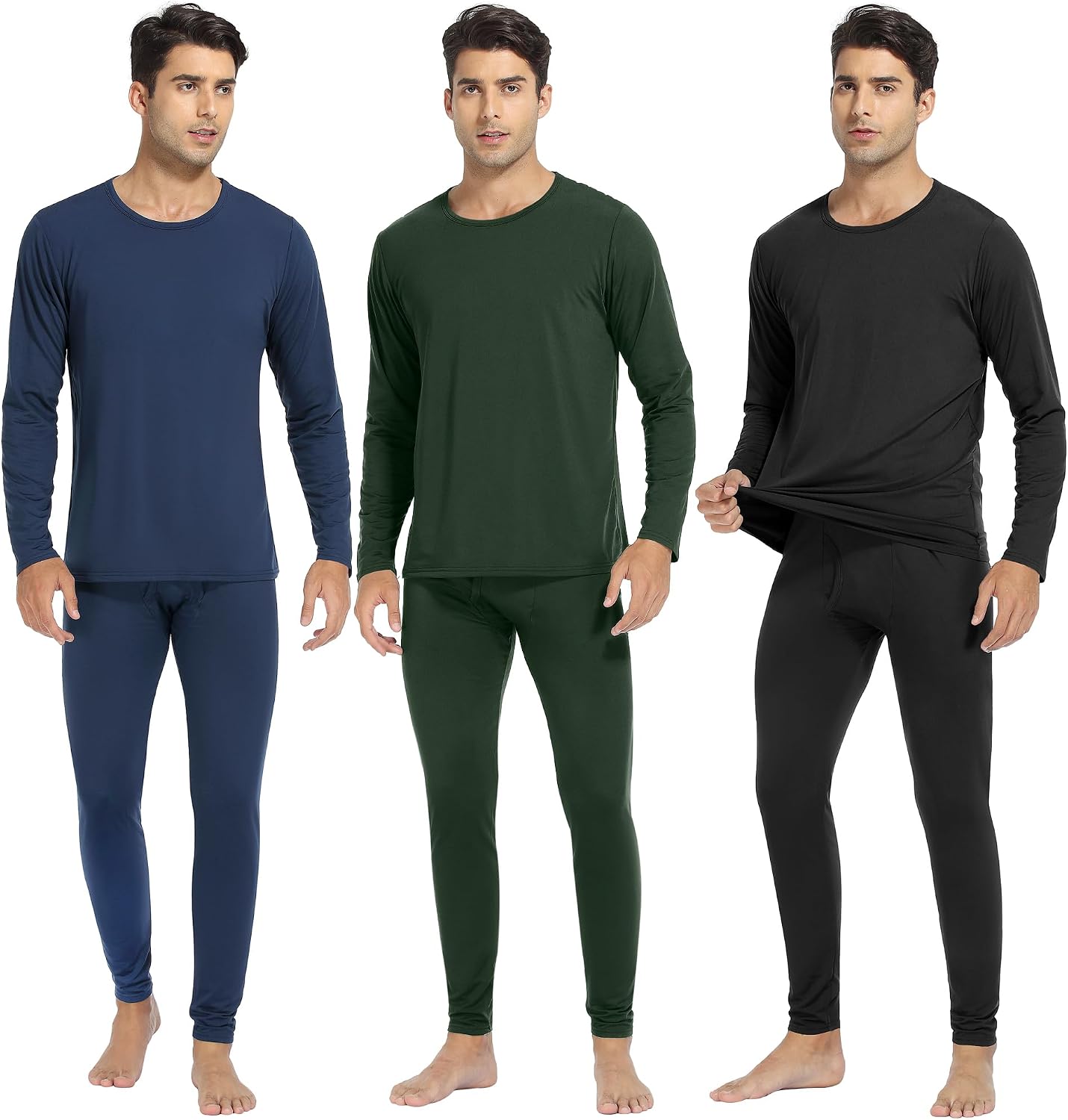 Thumbnail 6 de URATOT Men's Thermal Underwear Set, 95% Polyester