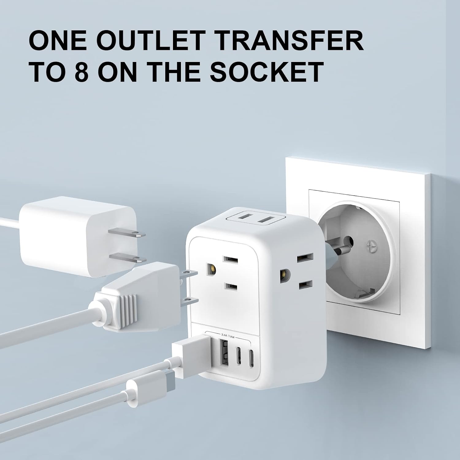 Detalle de VYLEE European travel adapter, Type C