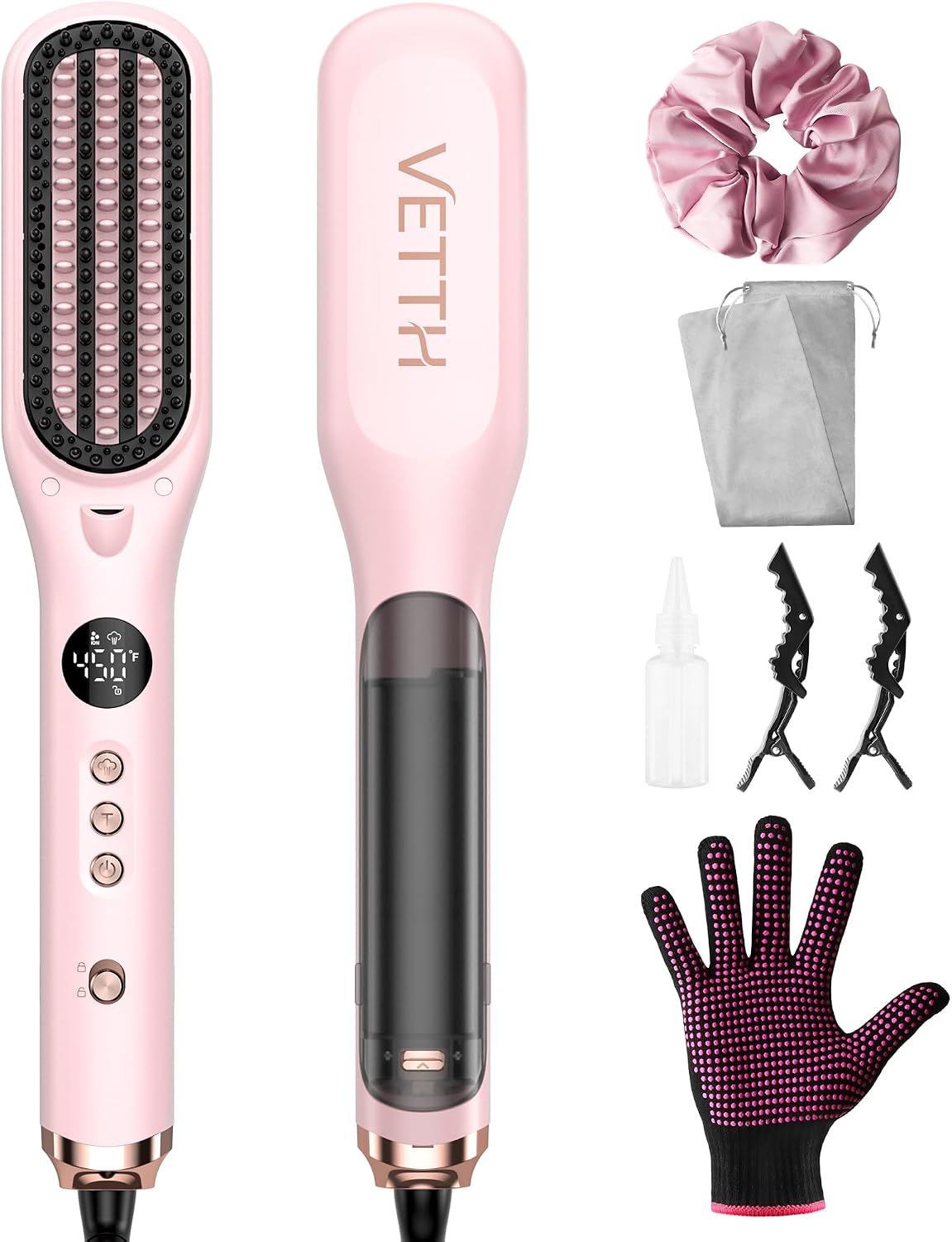 Detalle de VETTH Hair Straightening Brush, Ceramic