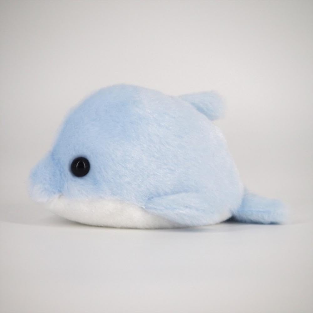 Detalle de 三英貿易 のる~ん いるか ぬいぐるみ|ふわふわ生地・約W8.5×D12×H6cm