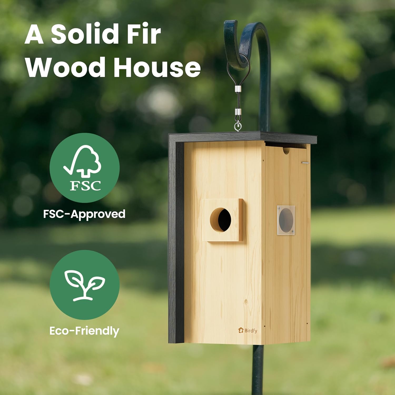 Thumbnail 5 de Birdfy Bird House with Camera: Solar Powered Outdoor Nest Cam for UK Birders