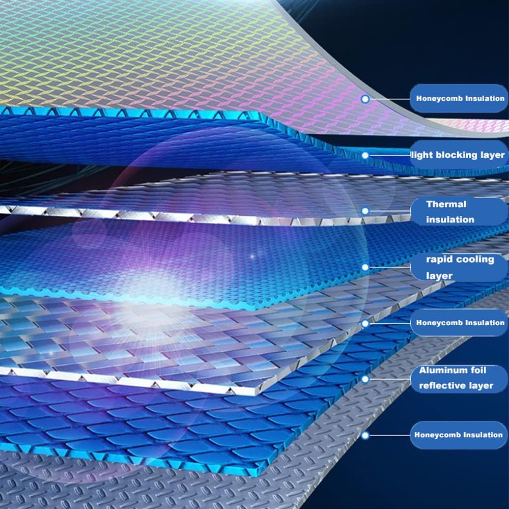 Thumbnail 2 de PAWARSO faltbarer Sonnenschutz für die Auto-Frontscheibe (130 × 65 cm) mit UV-Schutz