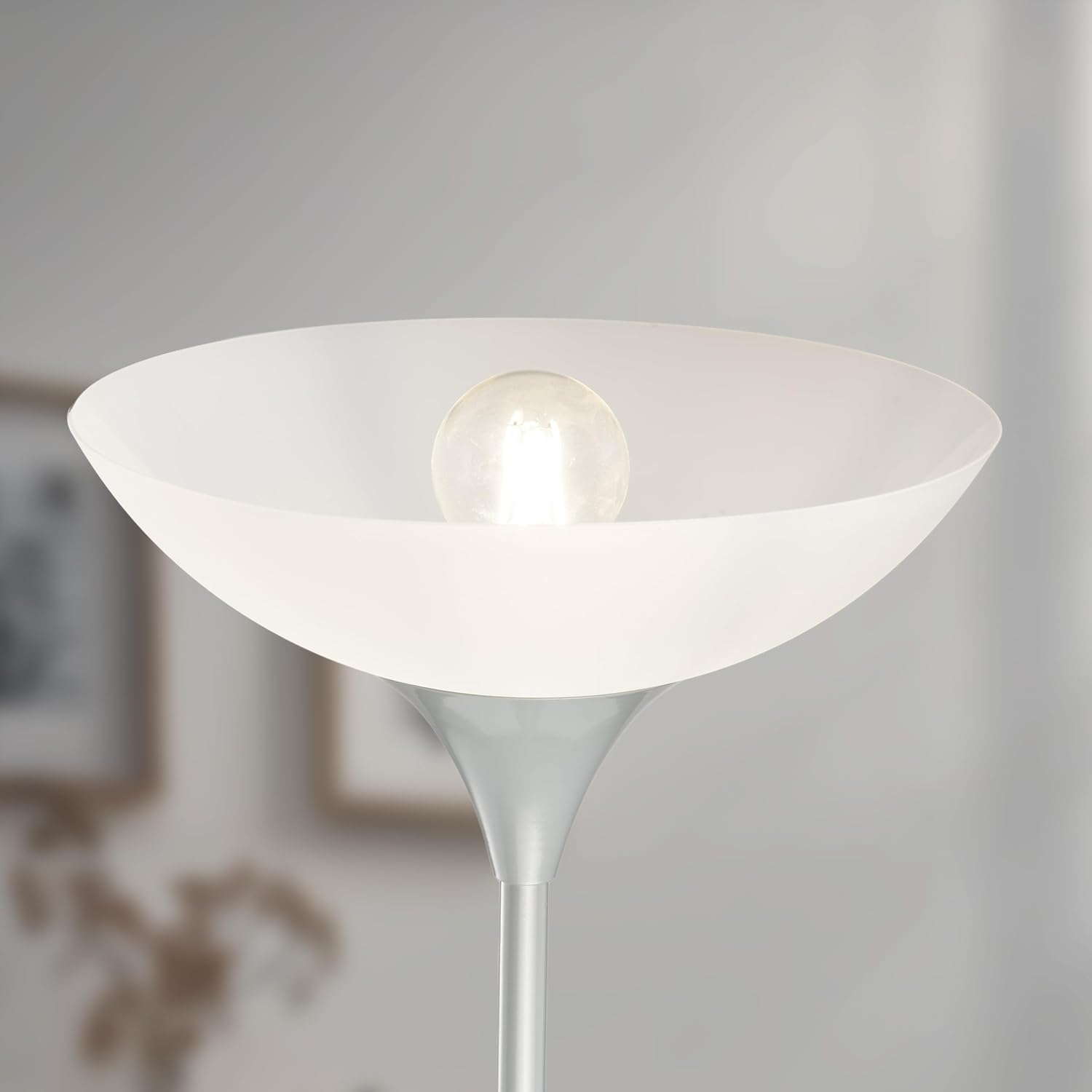 Thumbnail 2 de Reality Lampadaire Dezwo 1xE27 – Titane, Ø230 x H180 cm, IP20, 100 W