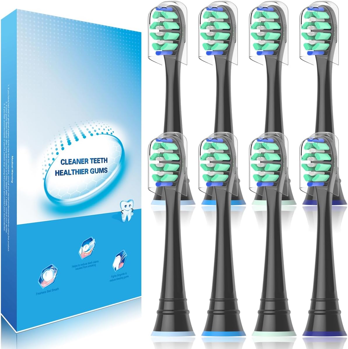 Detalle de Wardimark Ersatzbürsten 8er Set für Philips Sonicare