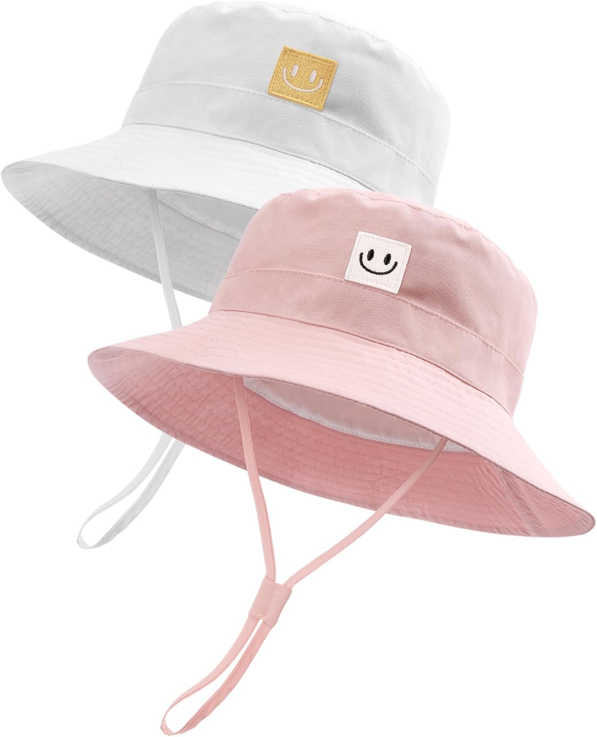 Detalle de FURTALK Baby Sun Hat Smile Face Toddler Bucket Hat (0–5 Years) with UPF 50+
