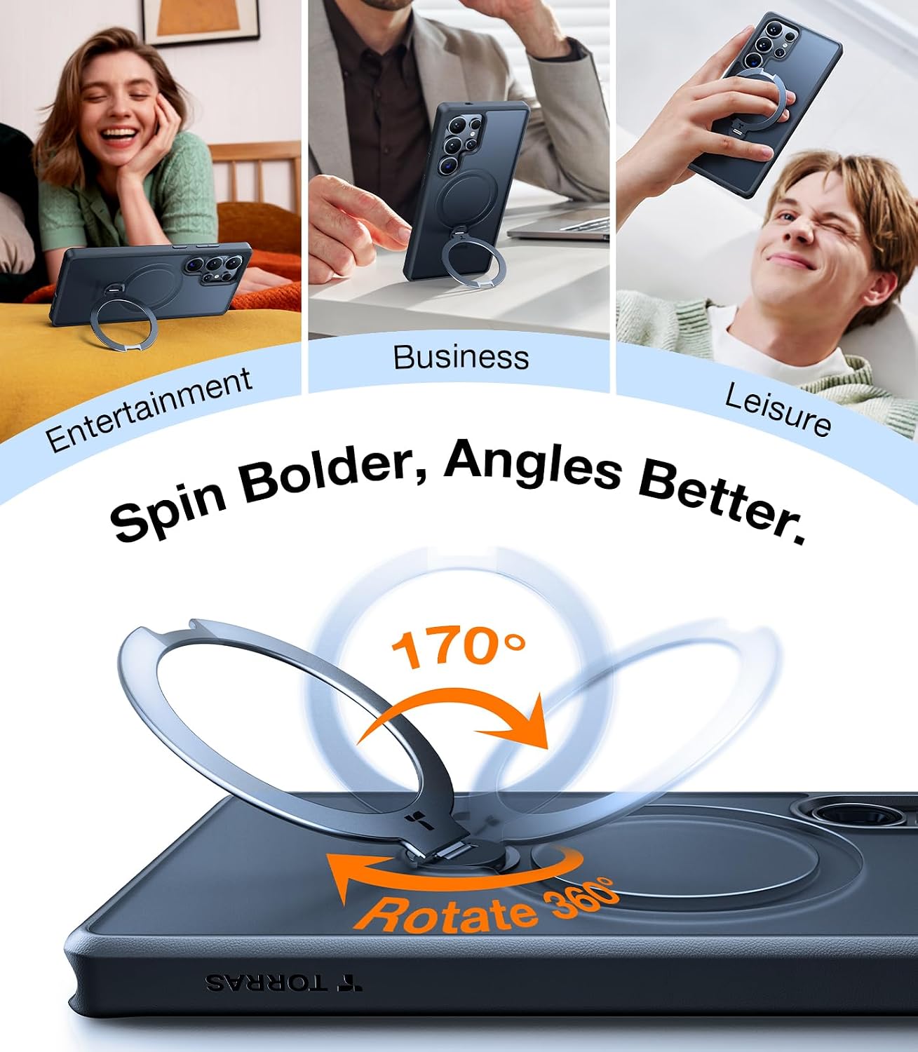 Detalle 2 de TORRAS 360 Spin Magnetic Stand 6.9-inch Case