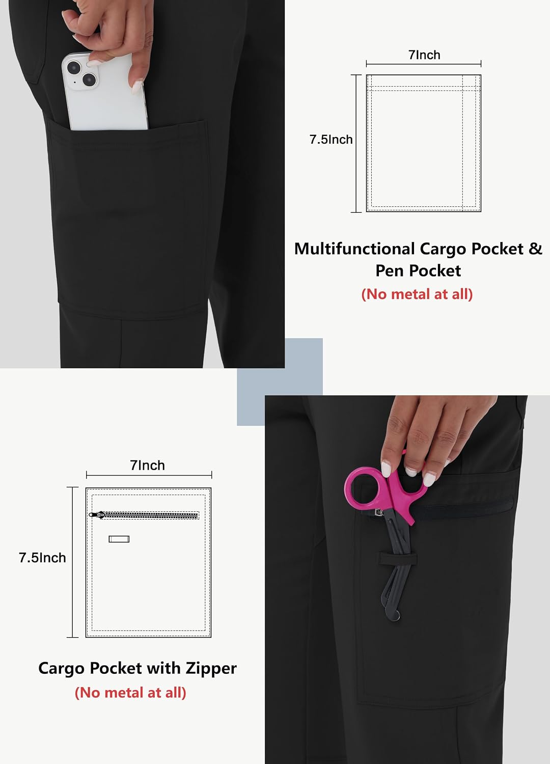 Detalle 1 de MIVEI Scrub Pants, High-Rise