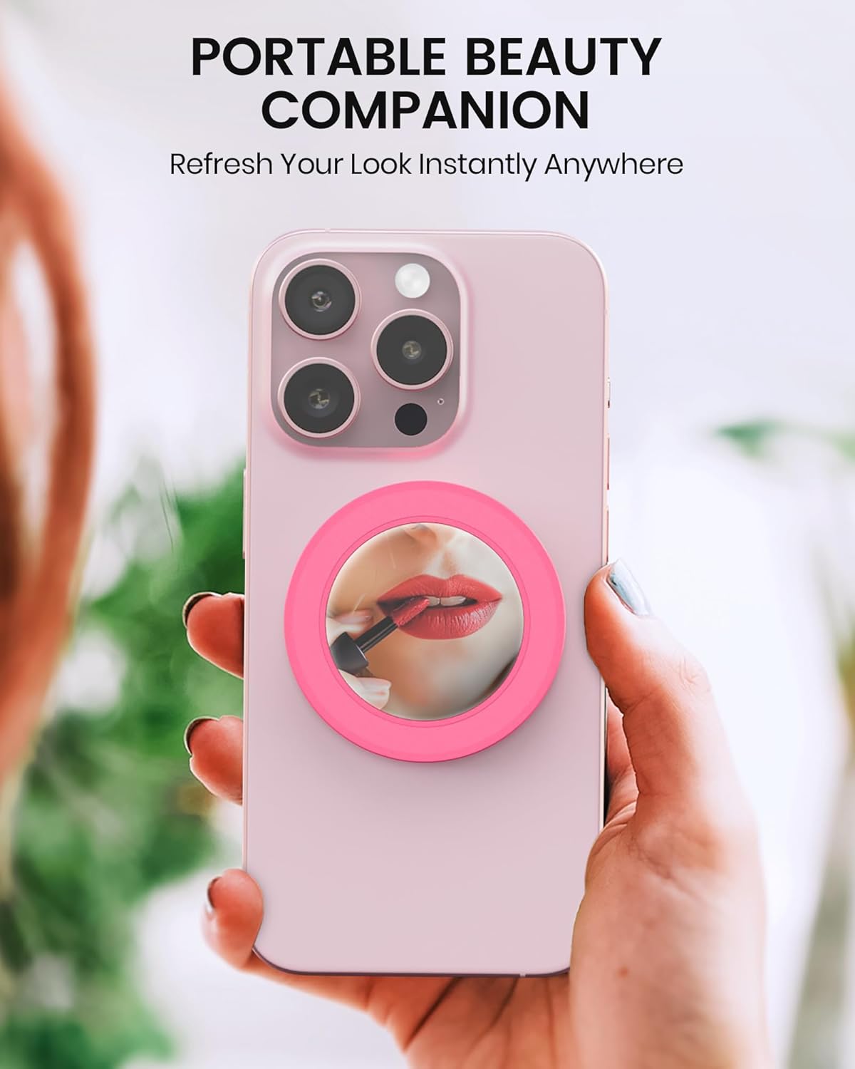 Thumbnail 5 de Magnetic Suction Phone Mount for MagSafe Case with Sticky Grip (Hot Pink)