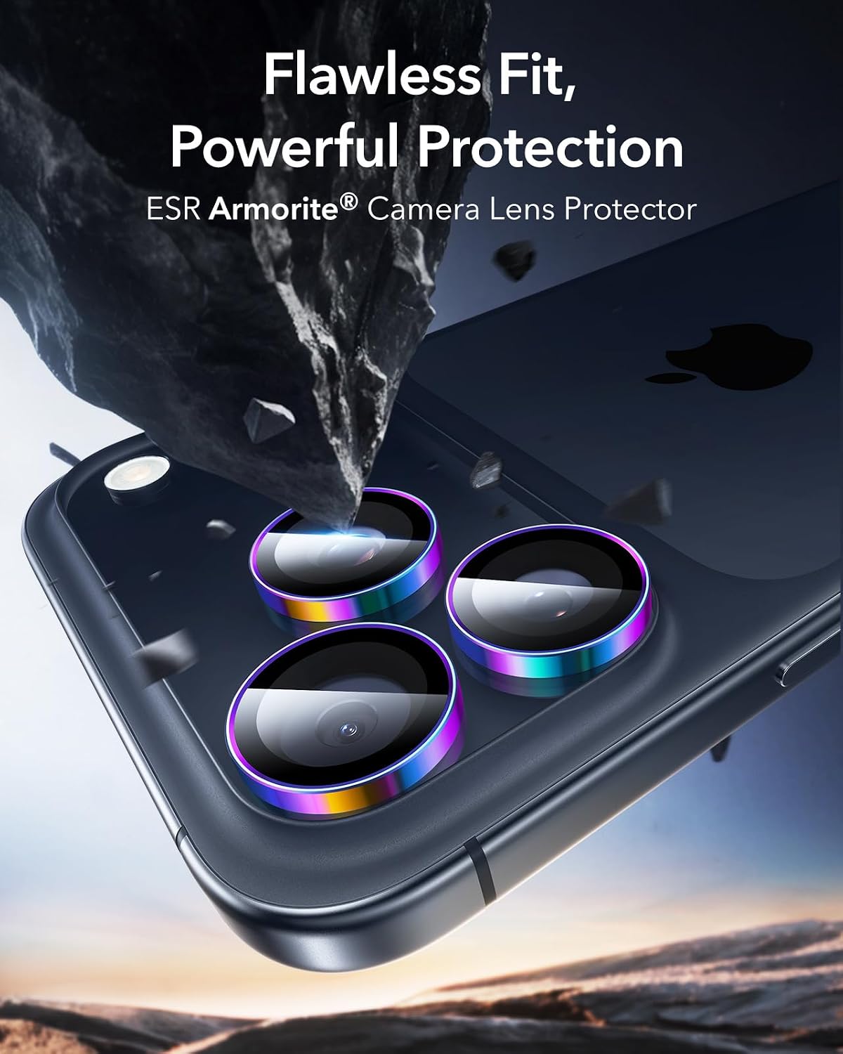 Detalle 2 de ESR Camera Lens Protector for iPhone 17 Pro Max, 1 pack