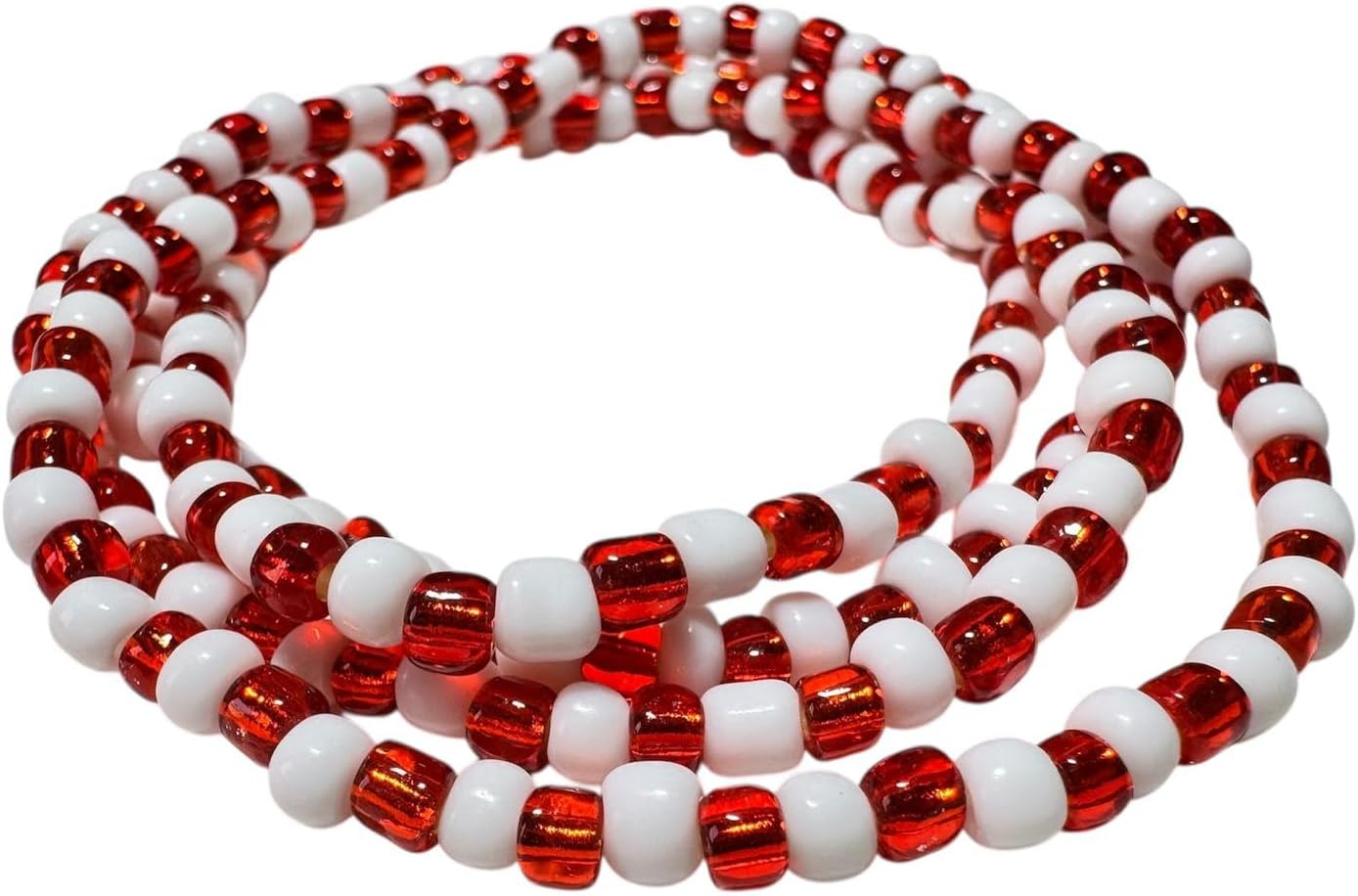 Detalle de Conjunto de 6 collares de fundamento de Yoruba Creations (D-YE&O BIJOUX): Eleguá, Orula, Obatalá, Changó, Ochún y Yemayá