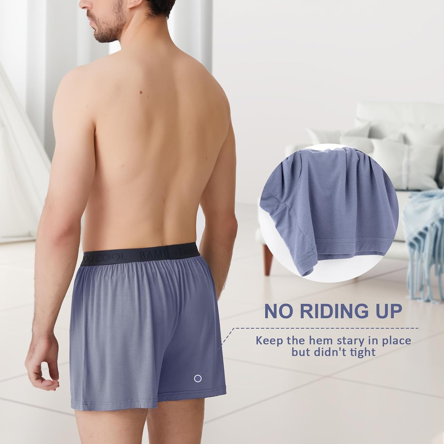 Thumbnail 4 de BAMBOO COOL Men's Boxer Shorts, Breathable Knit, Button Fly, Tagless