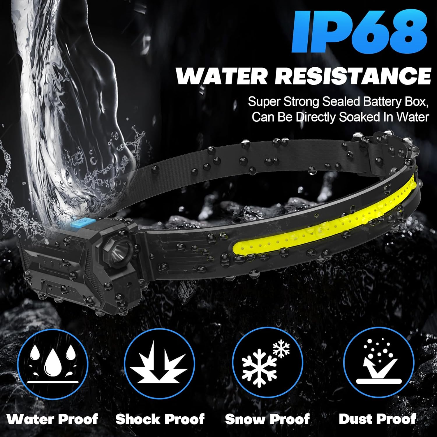 Thumbnail 5 de Head Torch Rechargeable 2000mAh, 230° beam 🔦