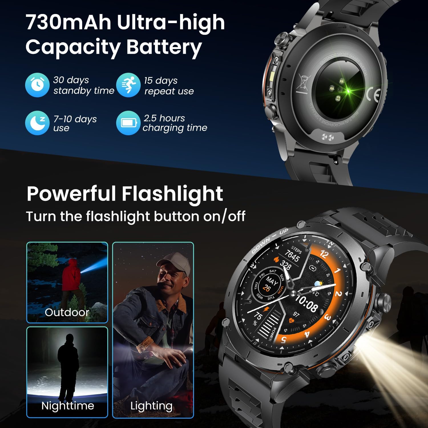 Thumbnail 6 de Smartwatch Reloj Inteligente Hombre 1.43" AMOLED 730mAh