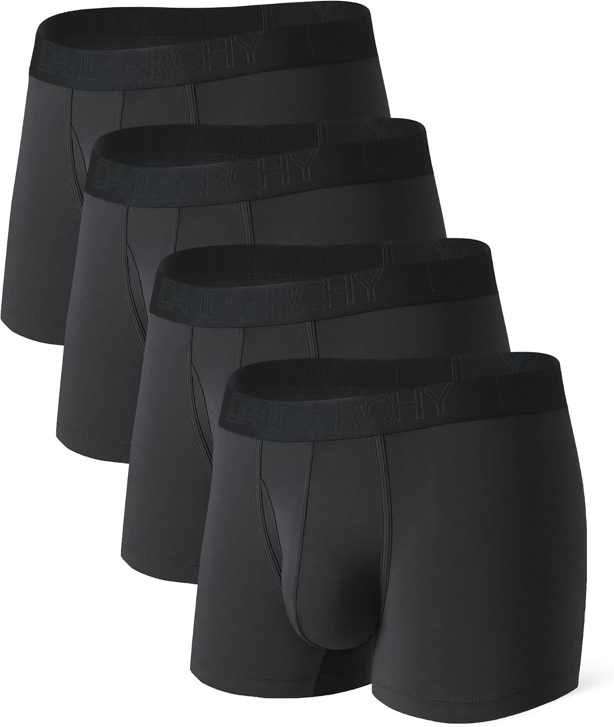 Detalle de DAVID ARCHY MDANK17 Men's Bamboo Rayon Boxer Briefs, Breathable Multipack