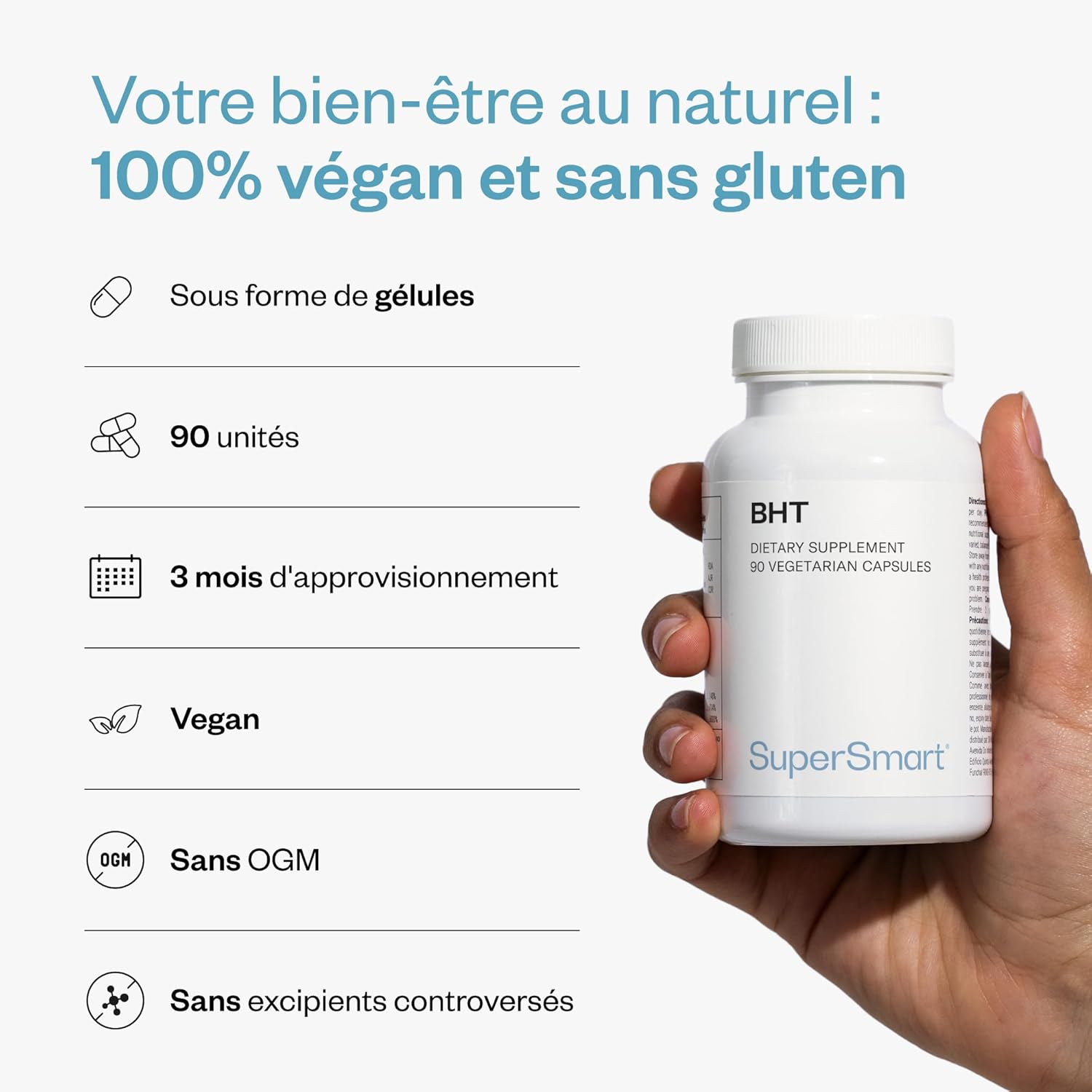 Thumbnail 4 de BHT (Butylated Hydroxytoluene) – Supersmart | Antioxydant puissant et virucide potentiel, vegan