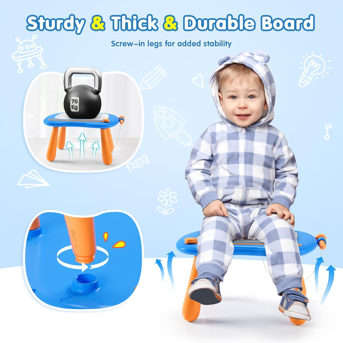 Thumbnail 4 de SYHLN Magnetic Drawing Board 8.9-inch Doodle Pad
