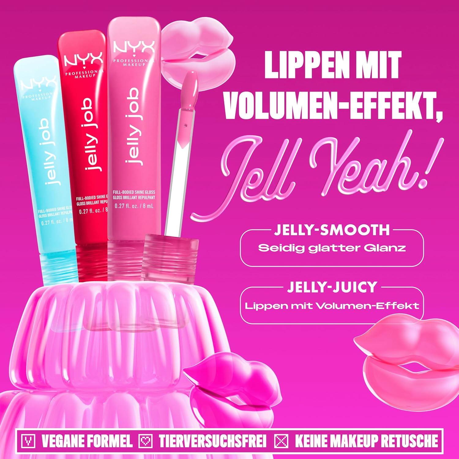 Detalle 2 de NYX Jelly Job Bundle Feeling Butta 💄